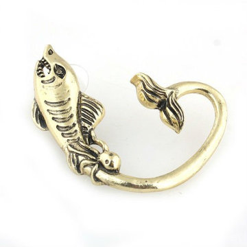 New Design Whale Pattern Ear Cuff Wholesale Rhinestone Ear Clip Earrings Jewelry EC75